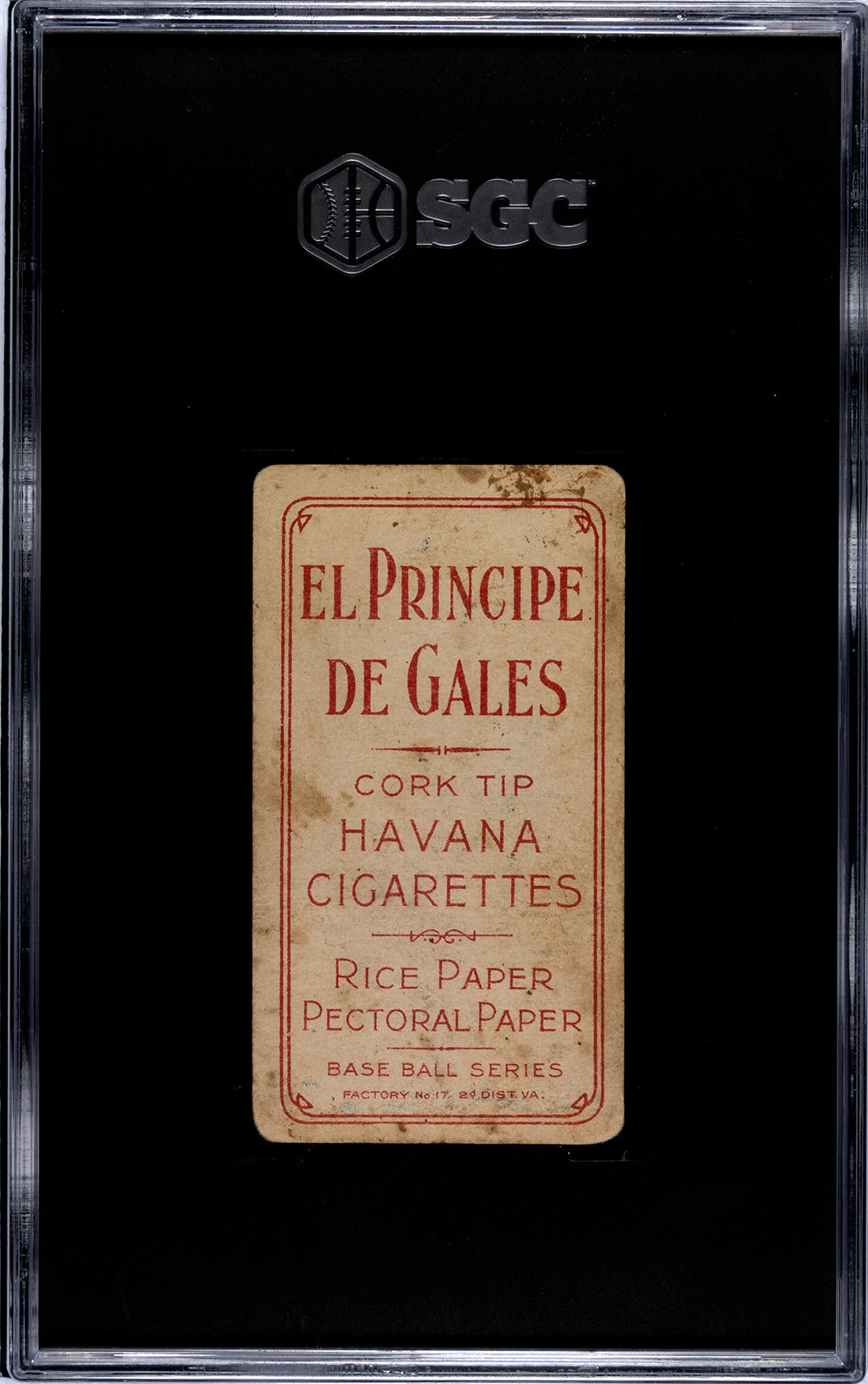 1909-11 T206 El Principe De Gales Nap Lajoie (With Bat) - SGC 1.5