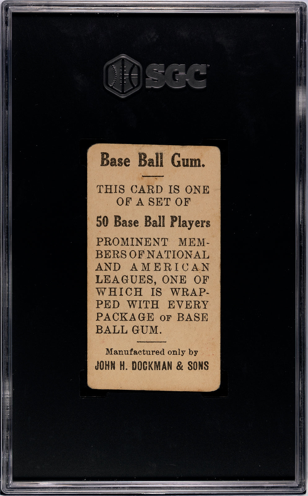 1909 E92 Dockman & Sons Cy Young - SGC 2