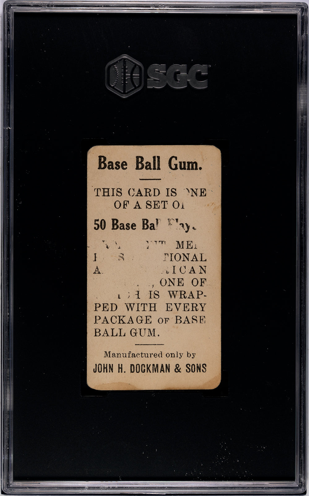 1909 E92 Dockman & Sons Larry Doyle (With Bat) - SGC 1