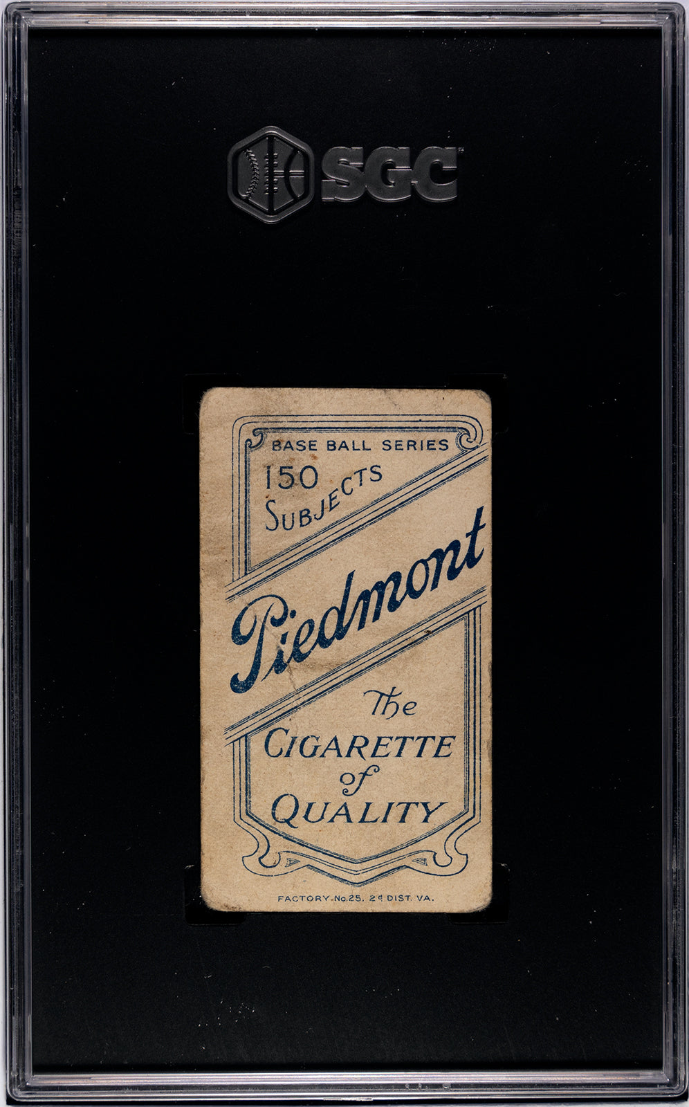 1909 T206 Piedmont Hal Chase (Portrait, Pink Background) - SGC 1