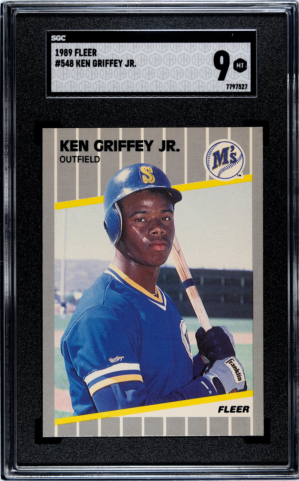 1989 Fleer #548 Ken Griffey Jr. - SGC 9