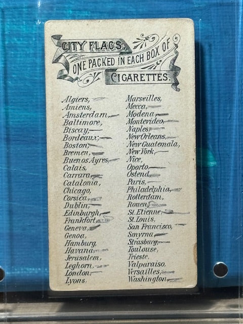 1888 Allen & Ginter N6 City Flags Smyrna
