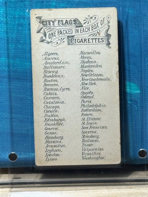 1888 Allen & Ginter N6 City Flags Versailles