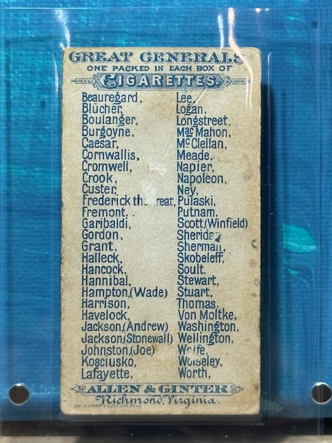 1888 Allen & Ginter N15 Great Generals Hancock