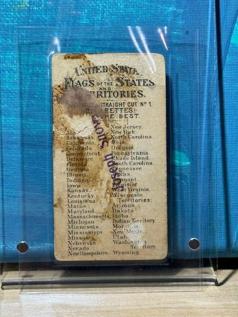 1888 Allen & Ginter N11 Flags of the States and Territories Massachusetts