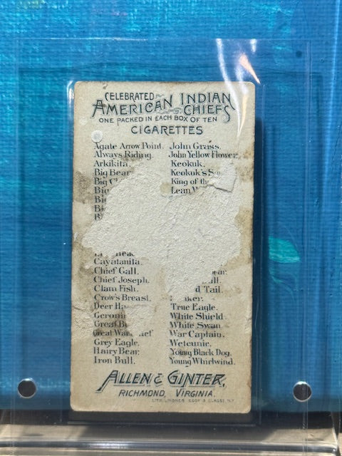 1888 Allen & Ginter N2 American Indian Chiefs Arkikita