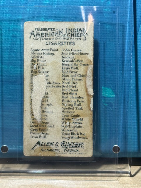 1888 Allen & Ginter N2 American Indian Chiefs Big Bear