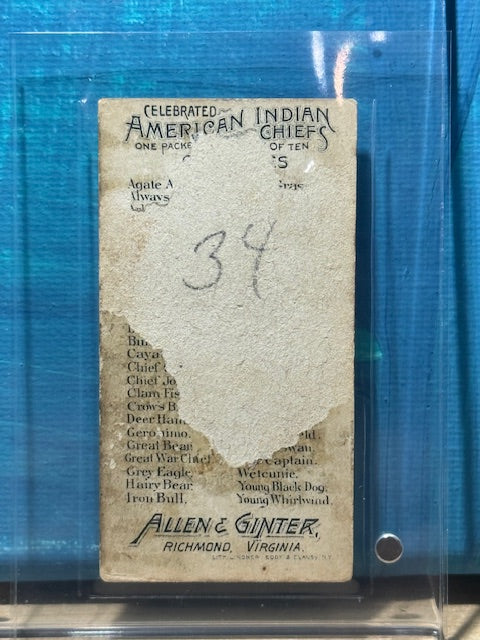1888 Allen & Ginter N2 American Indian Chiefs Keokuk’s Son