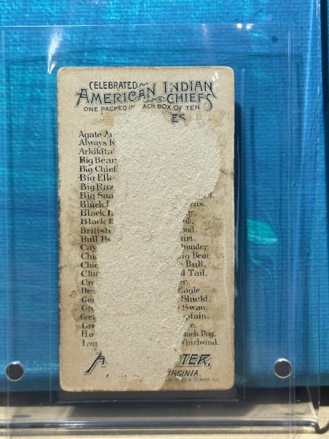 1888 Allen & Ginter N2 American Indian Chiefs Rushing Bear