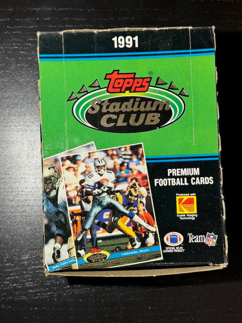 1991 Topps Stadium Club Football Hobby Box