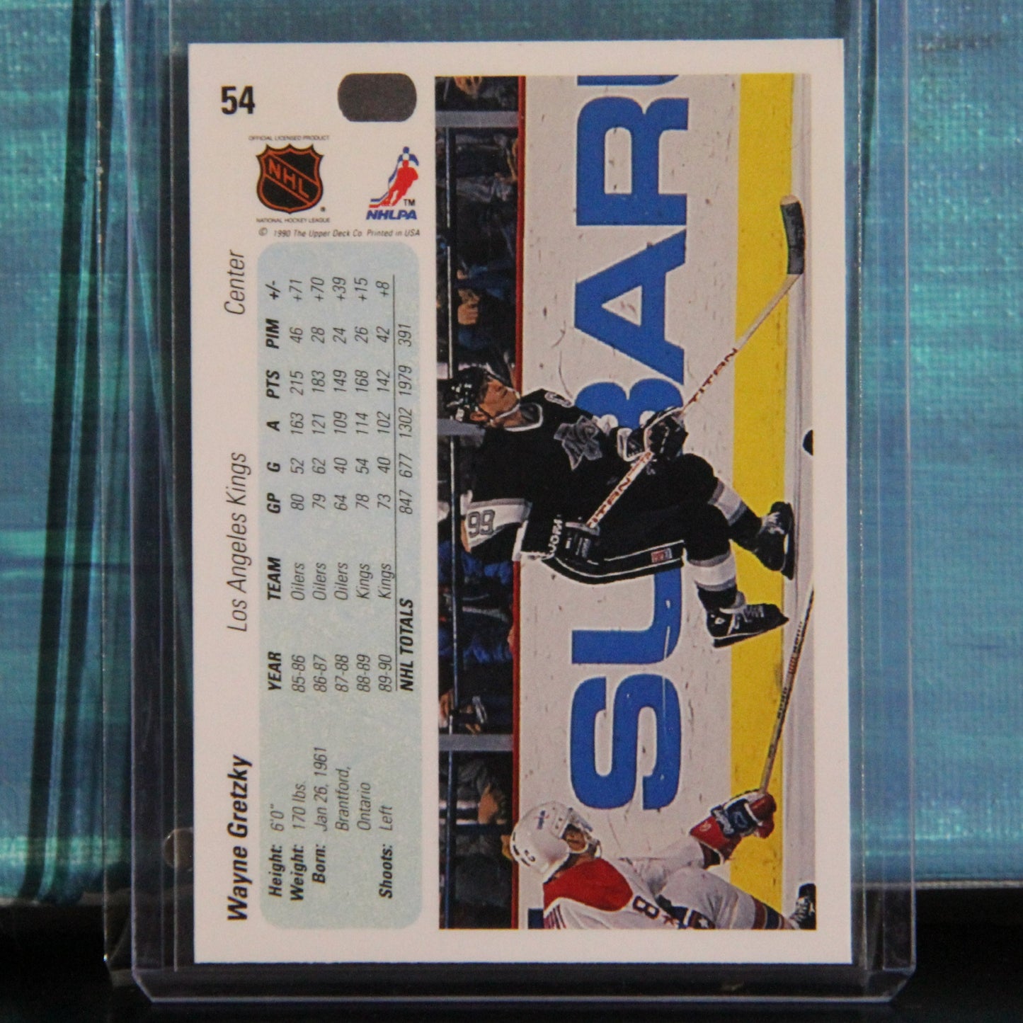 1990-91 Upper Deck Hockey #54 Wayne Gretzky Los Angeles Kings