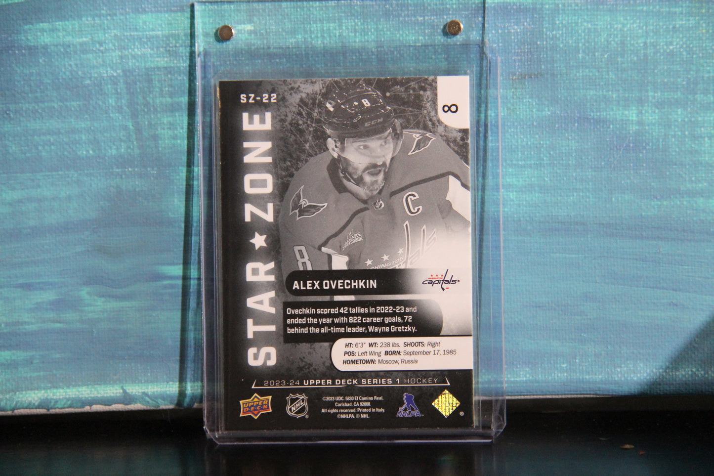 2023-24 Upper Deck Series 1 #SZ-22 Alex Ovechkin Star Zone