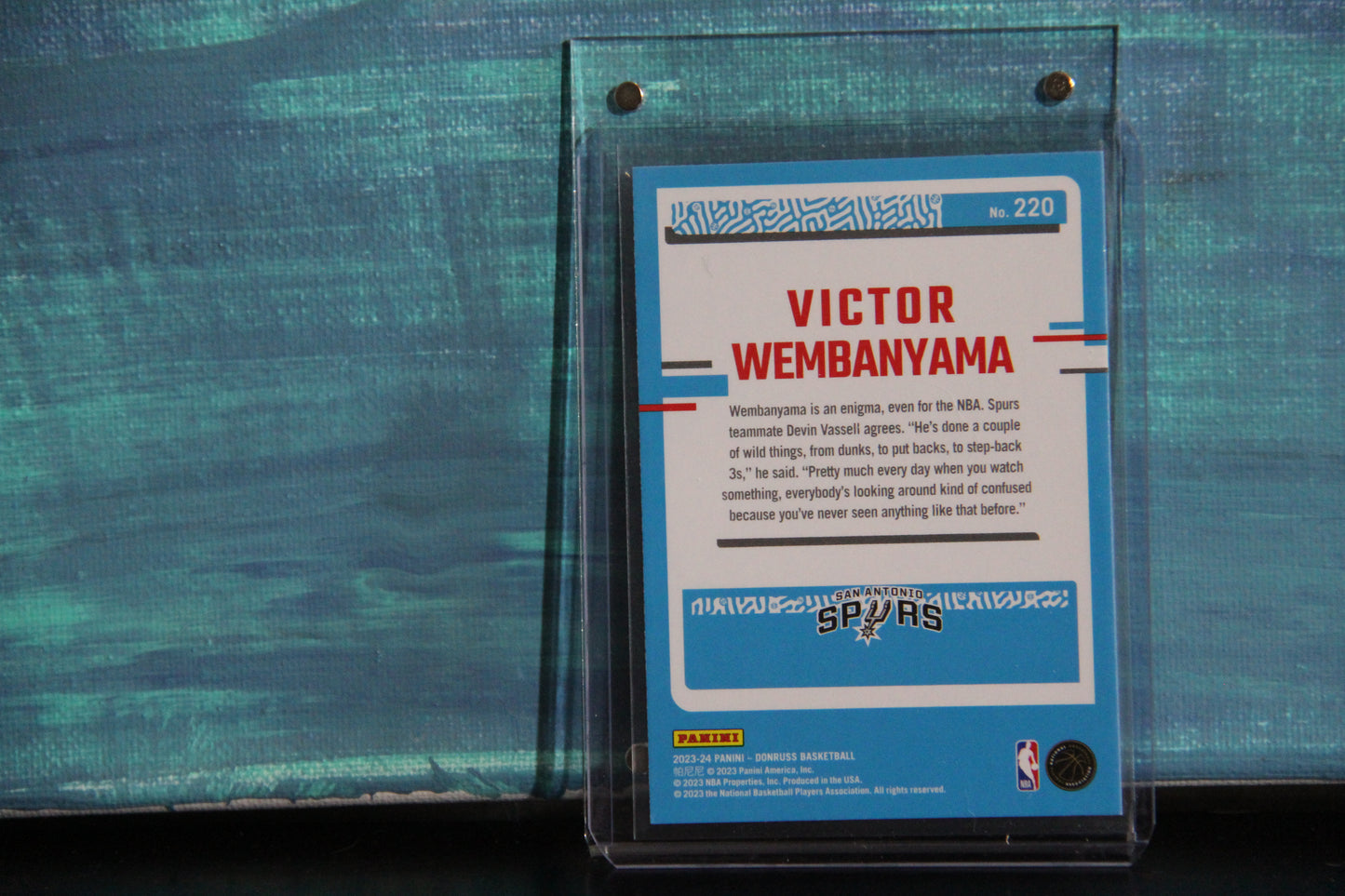 2023-24 Panini Donruss #220 Victor Wembanyama Rated Rookie