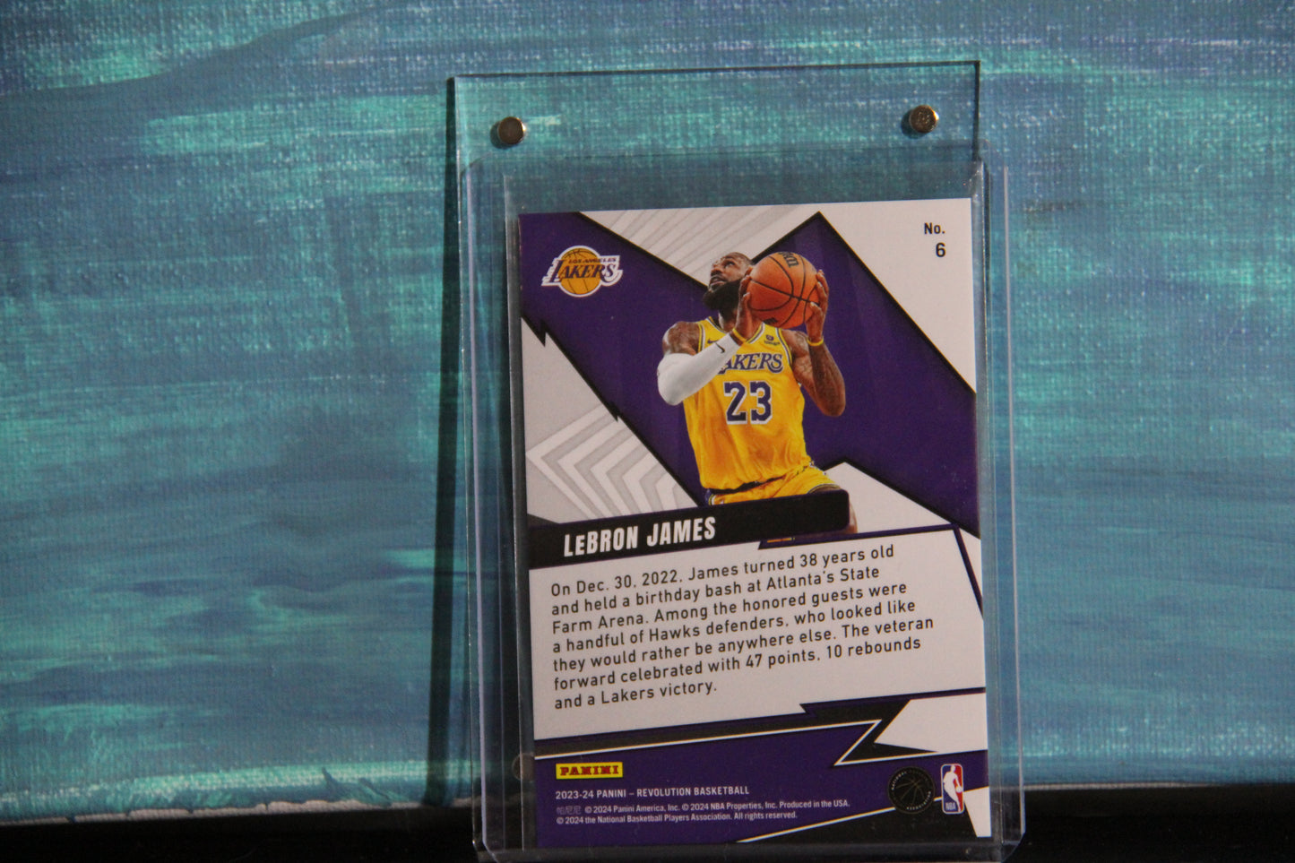 2023-24 Panini Revolution #6 LeBron James Shock Wave