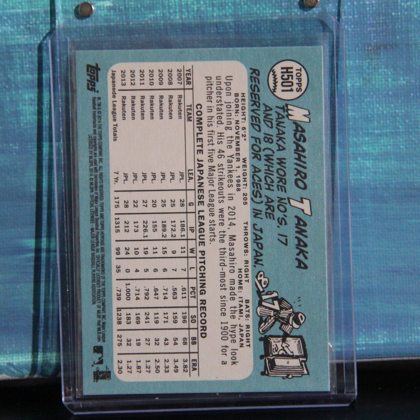 2014 Topps Heritage #H501 Masahiro Tanaka Rookie