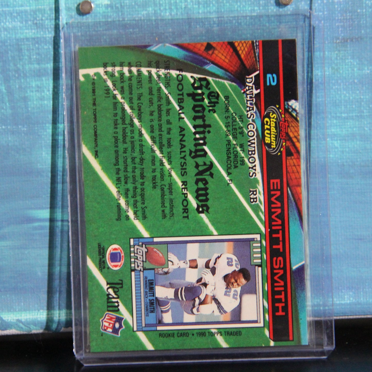 1991 Stadium Club #2 Emmitt Smith