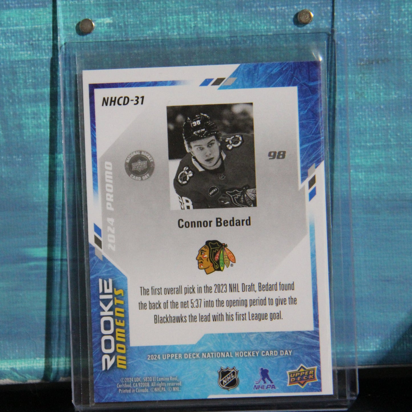 2024 Upper Deck National Hockey Card Day #NHCD-31 Connor Bedard Rookie Moments