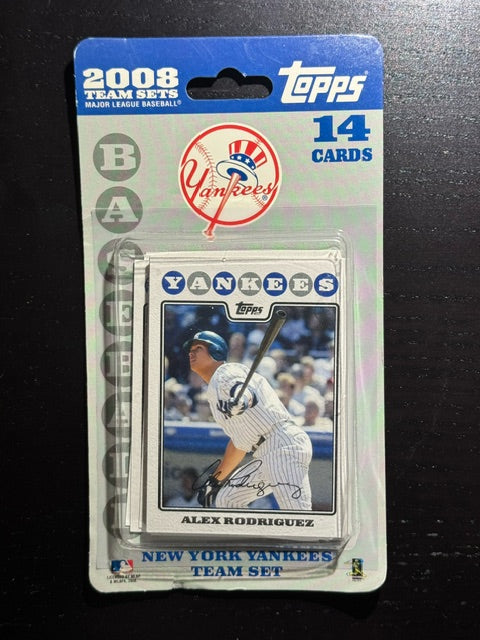 2008 Topps Baseball New York Yankees Team Set (Factory Sealed)