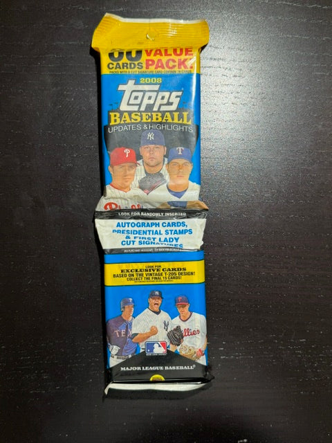 2008 Topps Updates & Highlights Baseball Sealed Value Pack