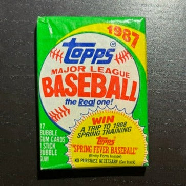 1987 Topps Baseball Sealed Wax Pack