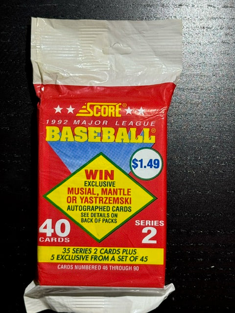 1992 Score Series 2 Baseball Value Pack