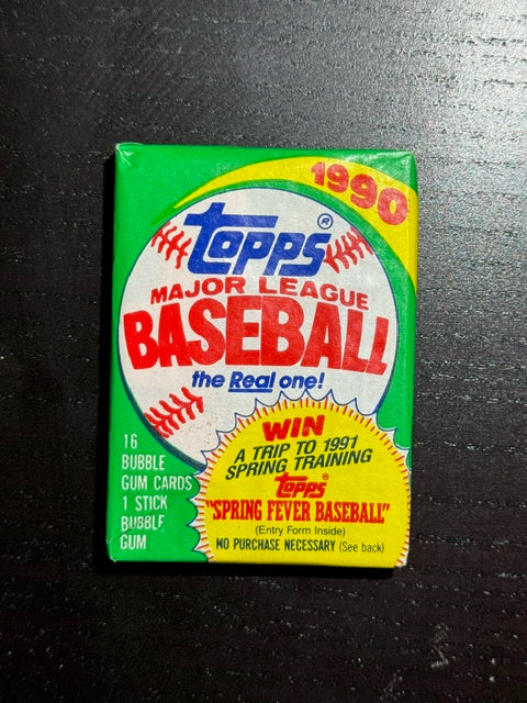 1990 Topps Baseball Sealed Wax Pack