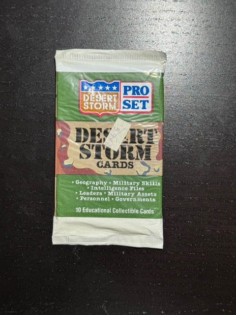 1991 Pro Set Desert Storm Sealed Pack
