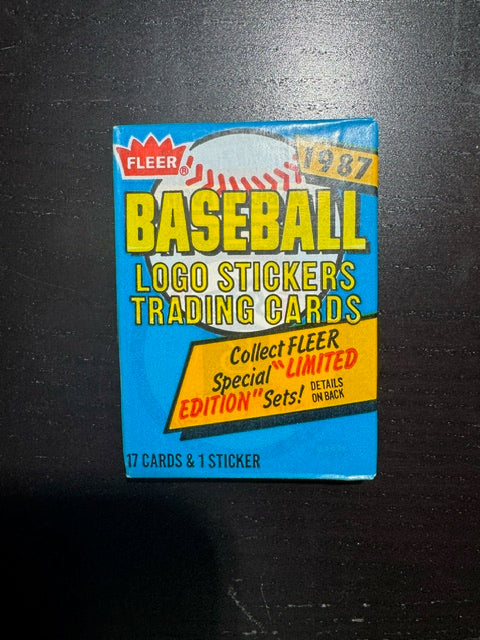 1987 Fleer Baseball Sealed Wax Pack