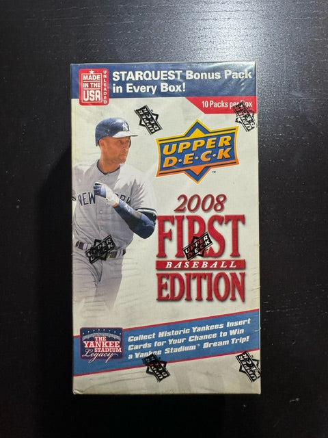 2008 Upper Deck First Edition Baseball Blaster Box (10 Packs)