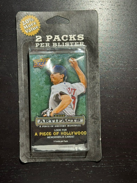 2009 Upper Deck Artifacts Baseball Sealed Blister Pack (2 Packs)