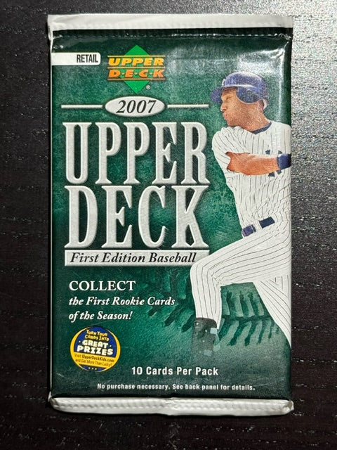 2007 Upper Deck First Edition Baseball Sealed Pack