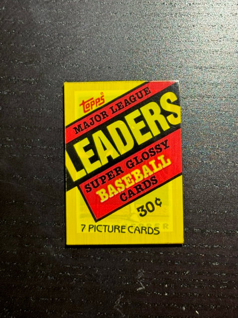1987 Topps Major League Leaders Supper Glossy Baseball Mini Cards Sealed Pack