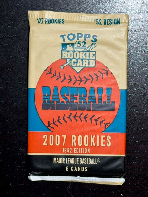 2007 Topps '52 Rookies Baseball Sealed Pack