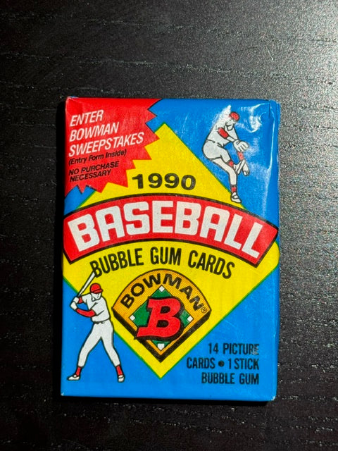 1990 Bowman Baseball Sealed Wax Pack