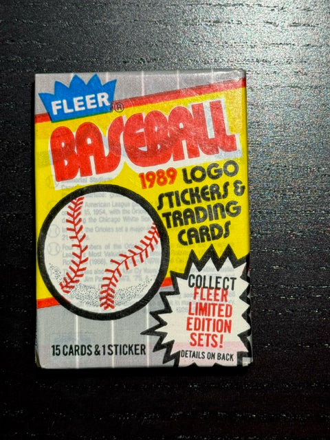 1989 Fleer Baseball Sealed Wax Pack