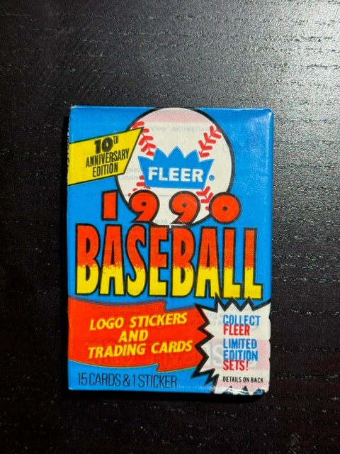 1990 Fleer Baseball Wax Pack