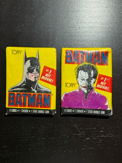 1989 Topps Batman Movie Sealed Wax Pack