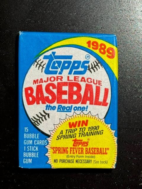 1989 Topps Baseball Sealed Wax Pack