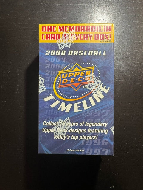 2008 Upper Deck Timeline Baseball Blaster Box (10 Packs)