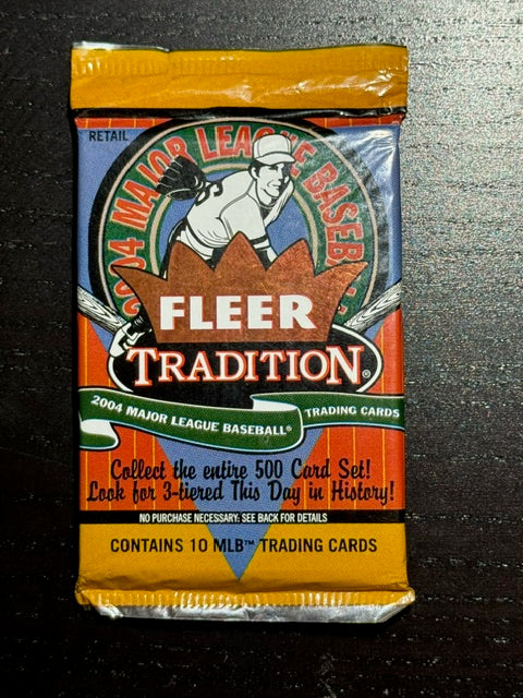 2004 Fleer Tradition Baseball Sealed Pack