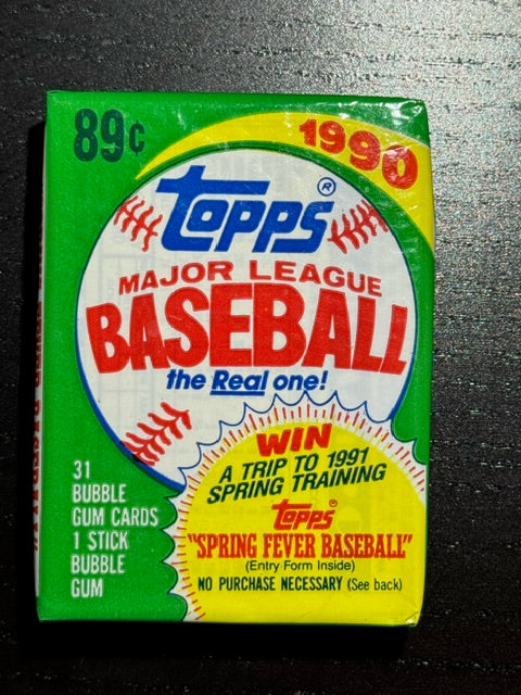 1990 Topps Baseball Jumbo Pack