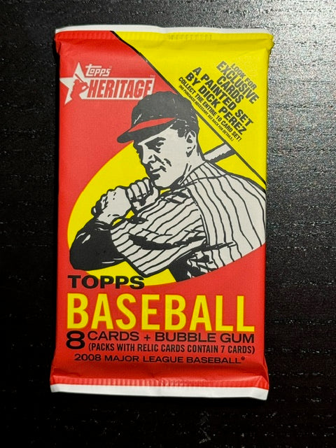 2008 Topps Heritage Baseball Sealed Pack
