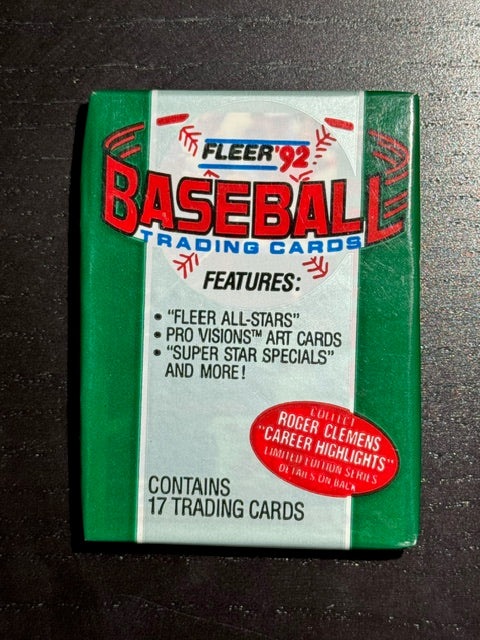 1992 Fleer Baseball Sealed Wax Pack