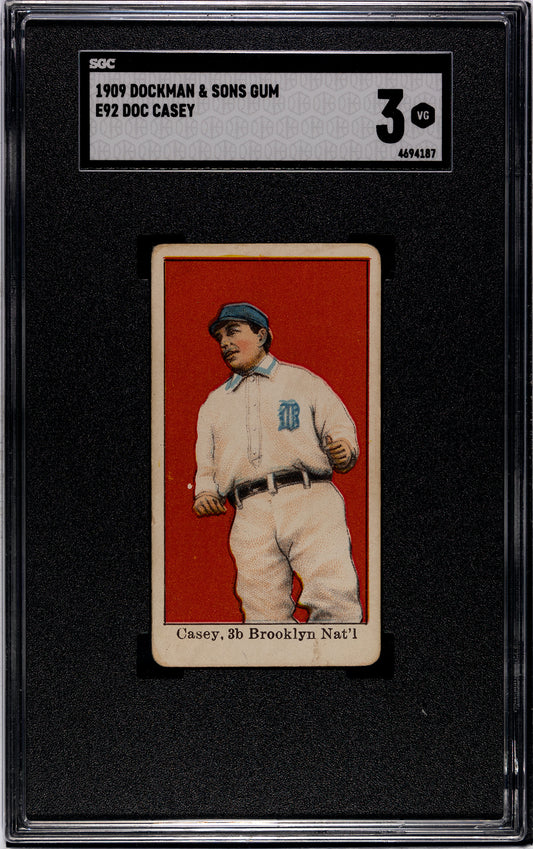1909 E92 Dockman & Sons Doc Casey - SGC 3