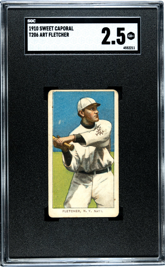 1910 T206 Sweet Caporal Art Fletcher - SGC 2.5