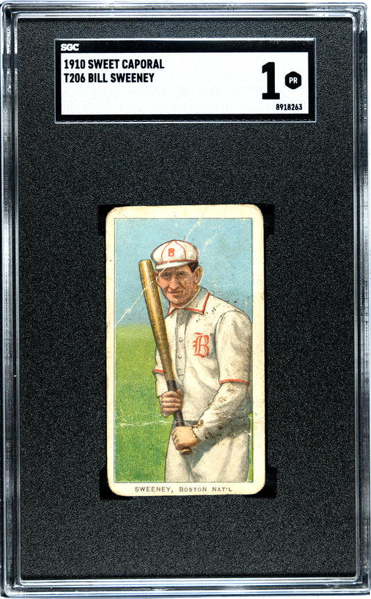 1910 T206 Sweet Caporal Bill Sweeney - SGC 1