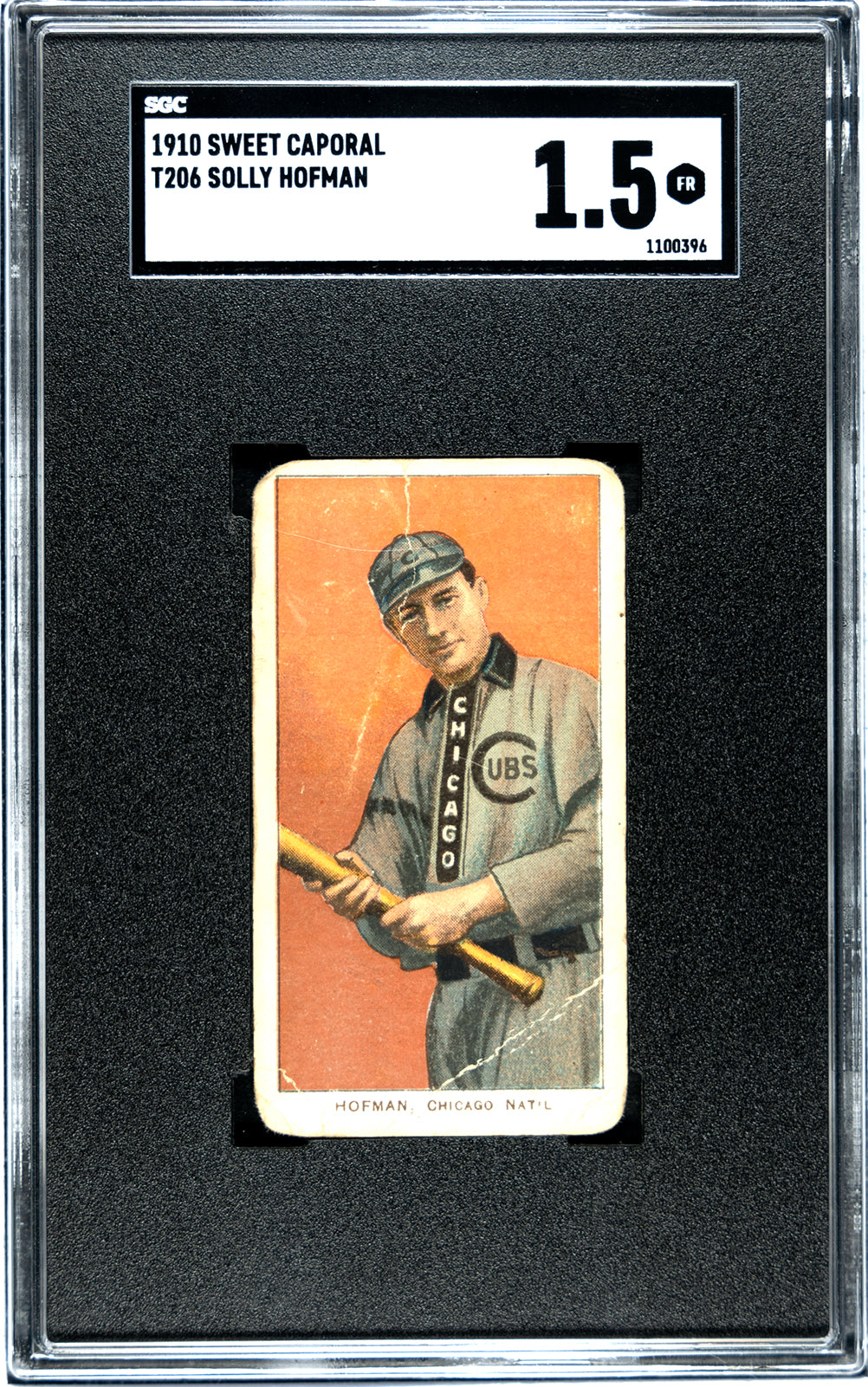 1910 T206 Sweet Caporal Solly Hofman - SGC 1.5