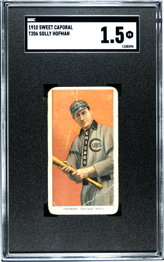 1910 T206 Sweet Caporal Solly Hofman - SGC 1.5