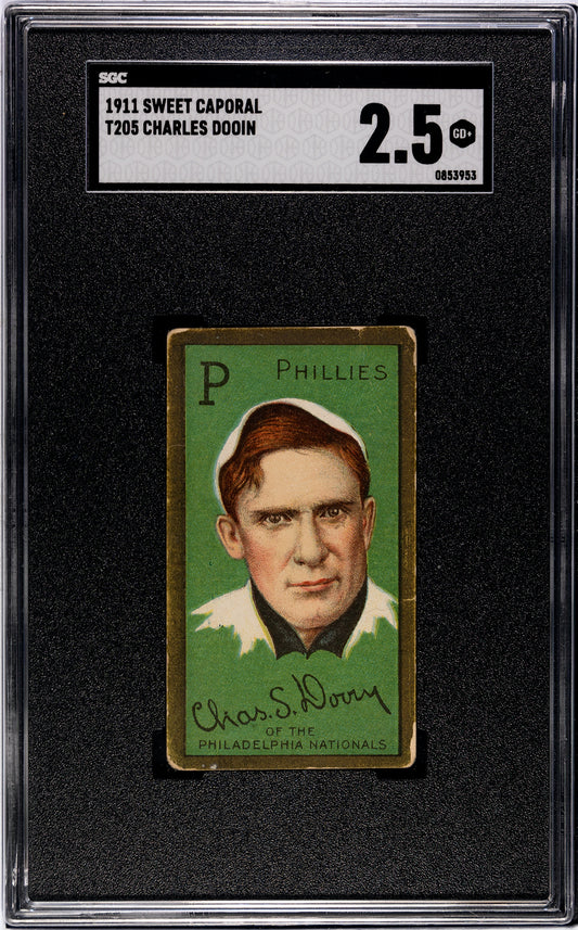 1911 T205 Sweet Caporal Charles Dooin - SGC 2.5