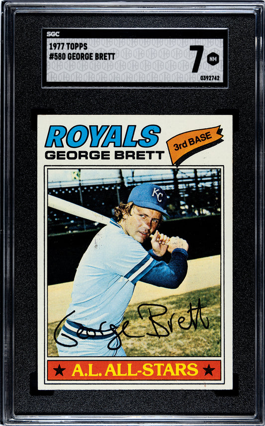 1977 Topps #580 George Brett - SGC 7